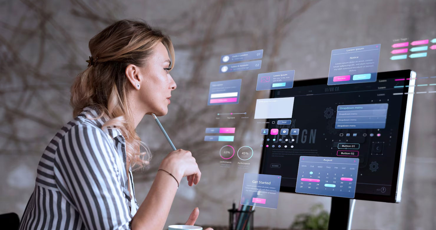 Strategic Website Design Visual Mockup Grid